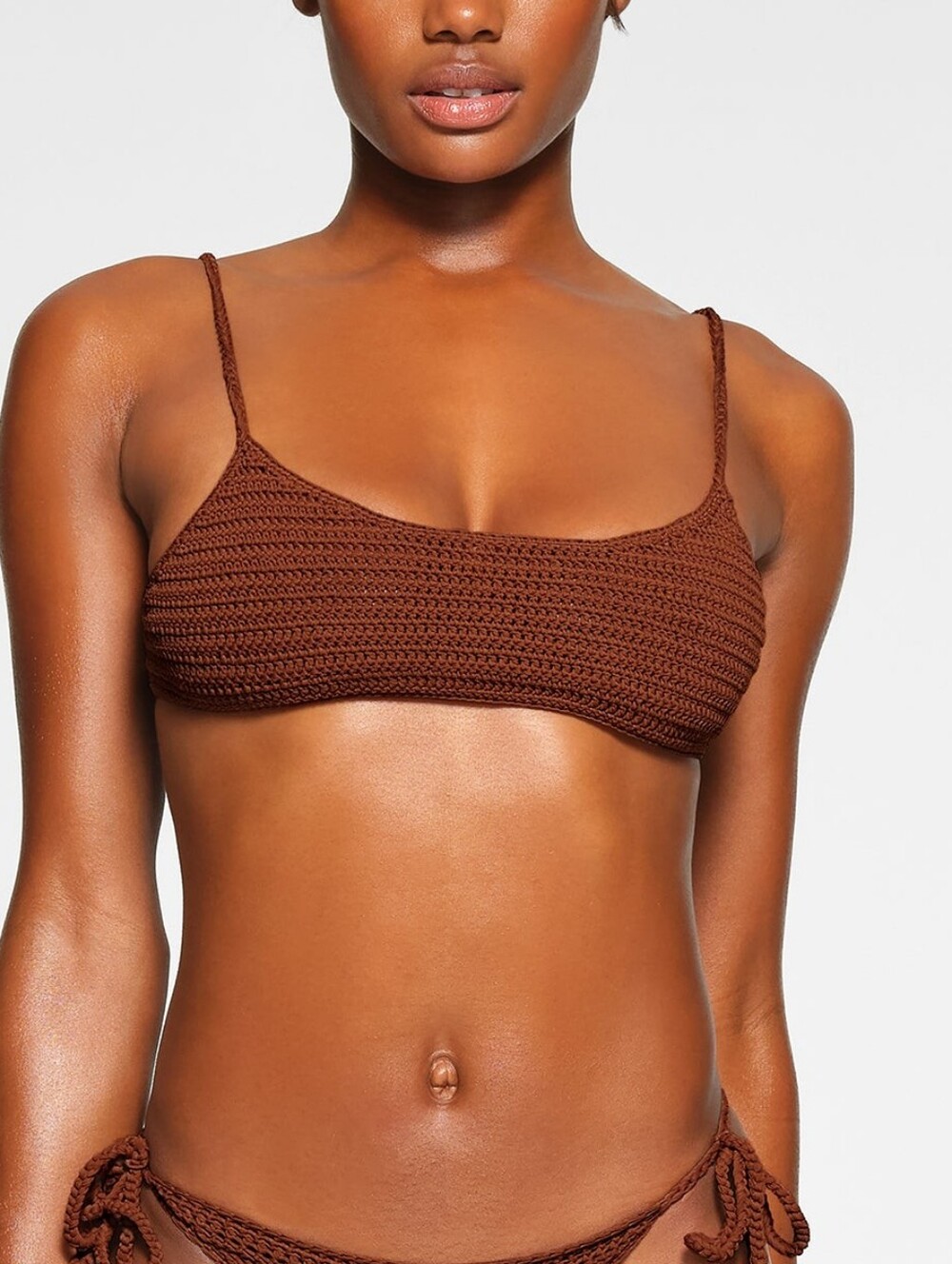 Skims Crochet Swim Scoop Bikini Top BT-SCP-2808 Jasper Size 4X (Runs Small)